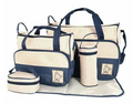 5-in-1 Nappy Bag Set | Waterproof, Large Capacity + Changing Pad