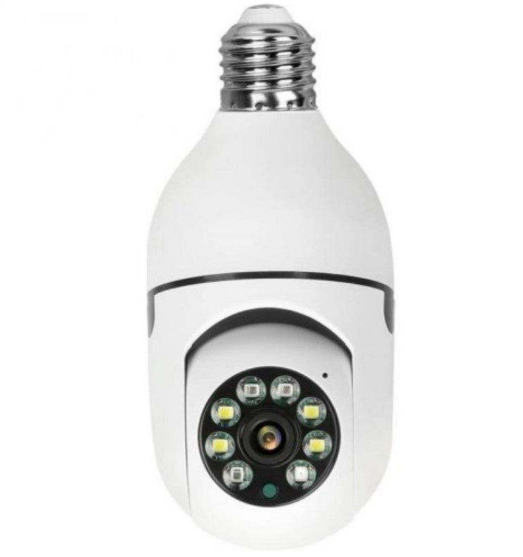 E27 Bulb Security Camera | 1080P Wi-Fi, 360° Pan, Night Vision, Two-Way Audio