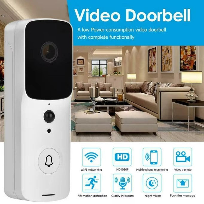 WiFi Smart Video Doorbell Camera | 1080P, Night Vision, Two-Way Audio, Motion Alerts