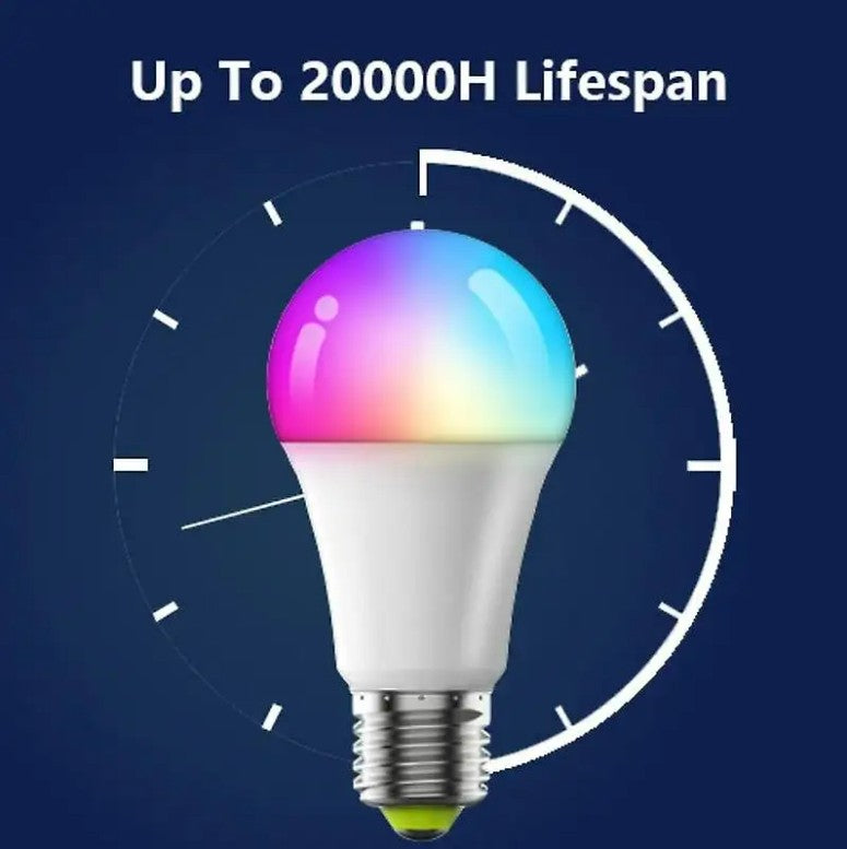 Smart Wi-Fi LED Bulb | 9W E27, 16 Million Colours, Works with Alexa & Google Home