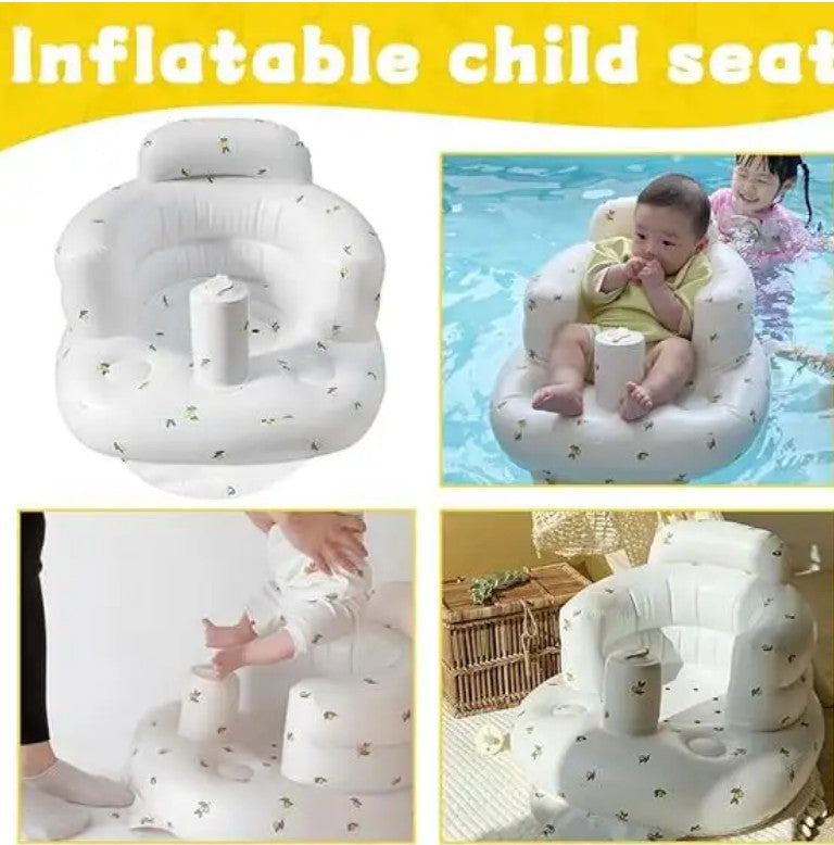 Baby Inflatable Seat | Soft Support for 3–36 Months, Portable & Easy to Clean