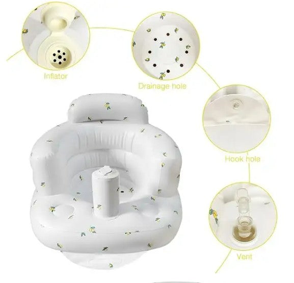 Baby Inflatable Seat | Soft Support for 3–36 Months, Portable & Easy to Clean