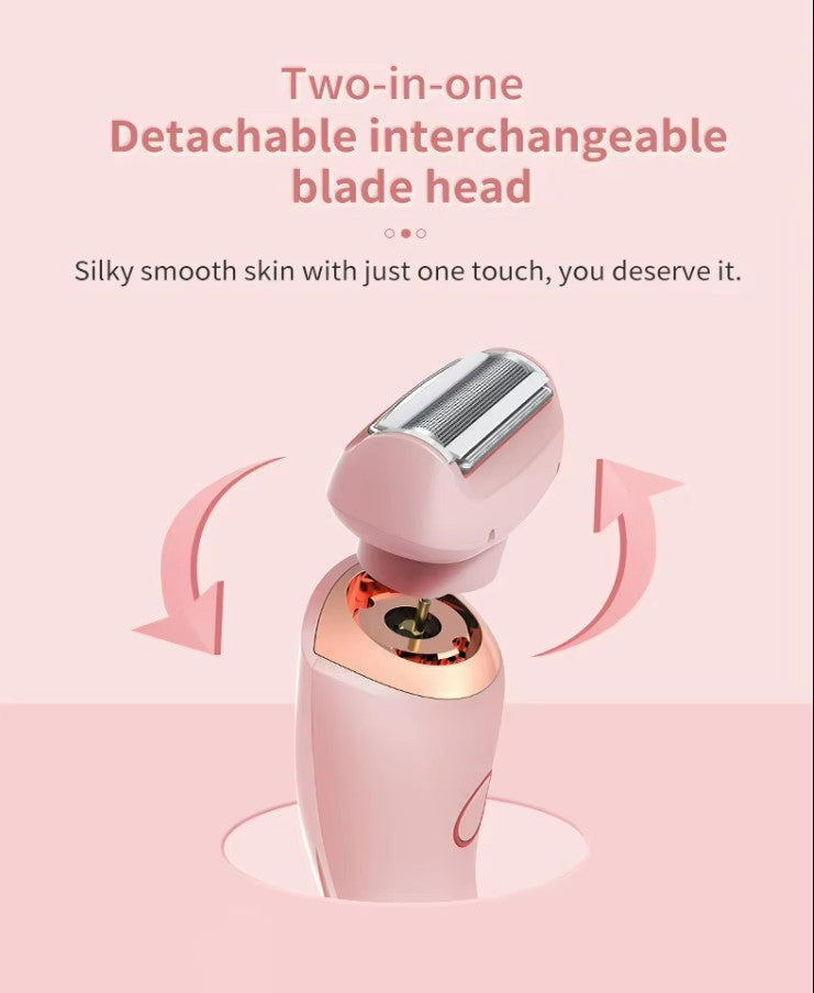 Dual-Head Electric Shaver for Women | USB Rechargeable, Gentle & Precise