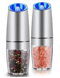Electric Salt & Pepper Grinder Set | Gravity-Activated with LED Light