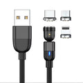 3-in-1 Magnetic Charging Cable | 540° Rotating, Fast Charge, USB-C / Lightning / Micro USB