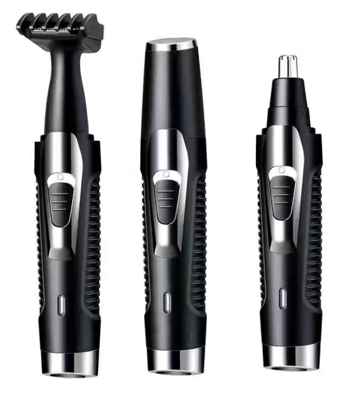 2-in-1 Electric Nose & Ear Hair Trimmer | USB Rechargeable, Waterproof, Painless