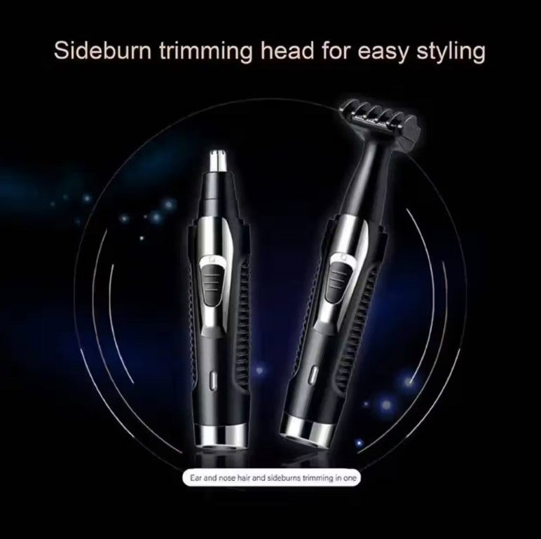 2-in-1 Electric Nose & Ear Hair Trimmer | USB Rechargeable, Waterproof, Painless