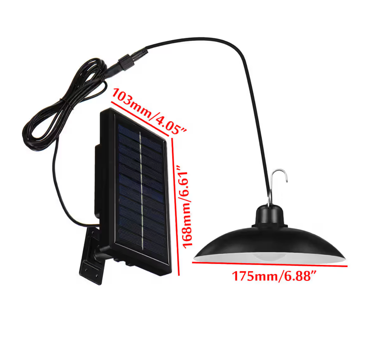 Solar Pendant Light | Indoor & Outdoor, Remote Control, No Electricity Needed