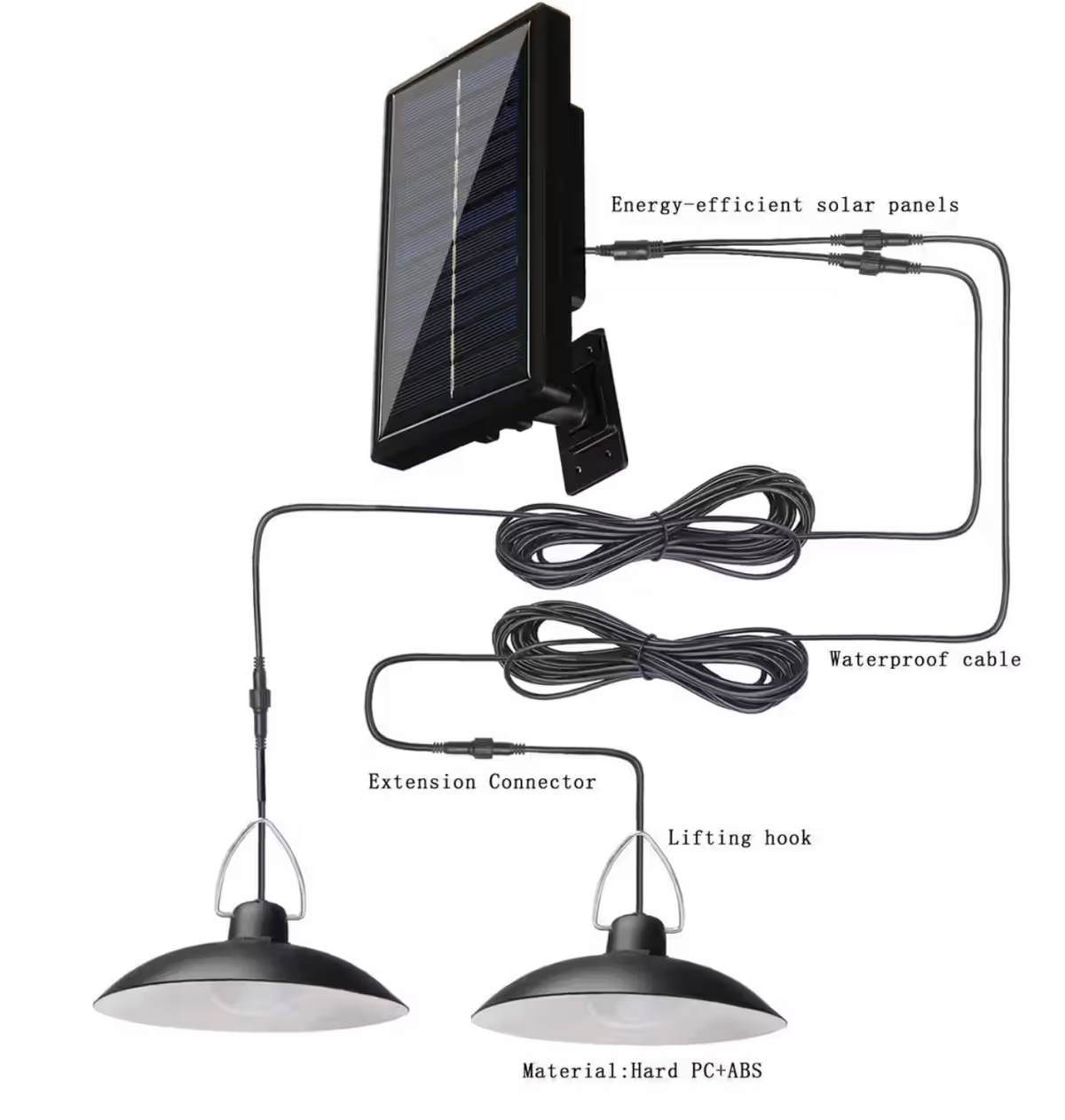 Solar Pendant Light | Indoor & Outdoor, Remote Control, No Electricity Needed