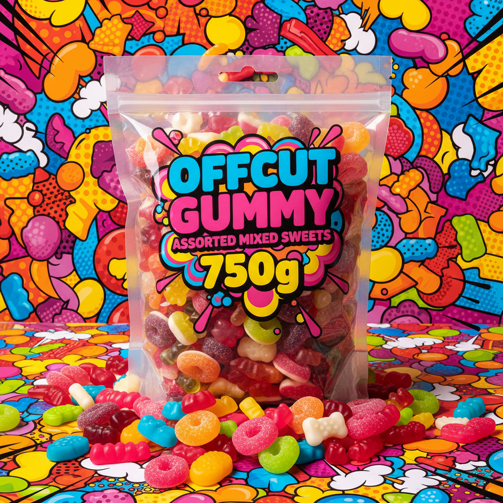 Offcut Gummy 750g - Vibrant Pop Art