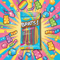 Brats Rainbow Sour Belts - Vibrant Pop Art