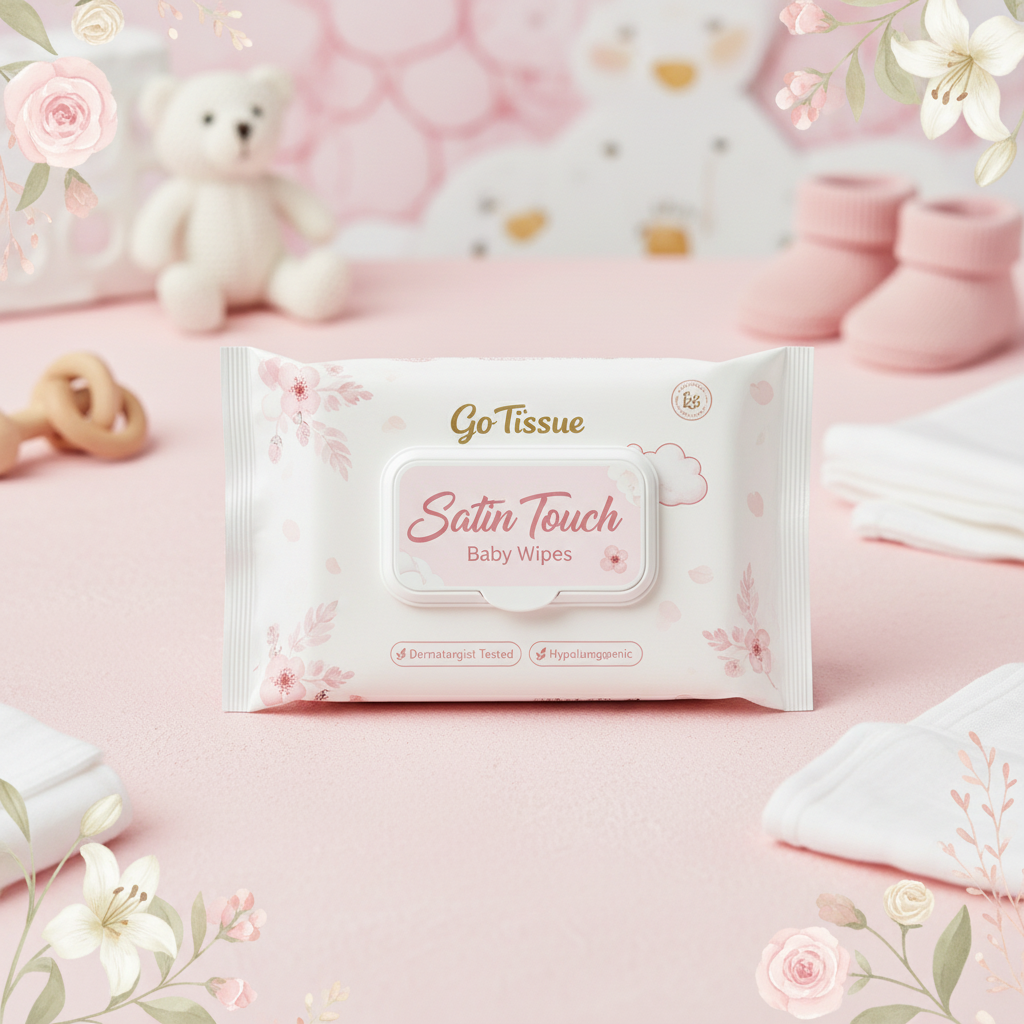 Baby Wipes - Soft Pastel Floral